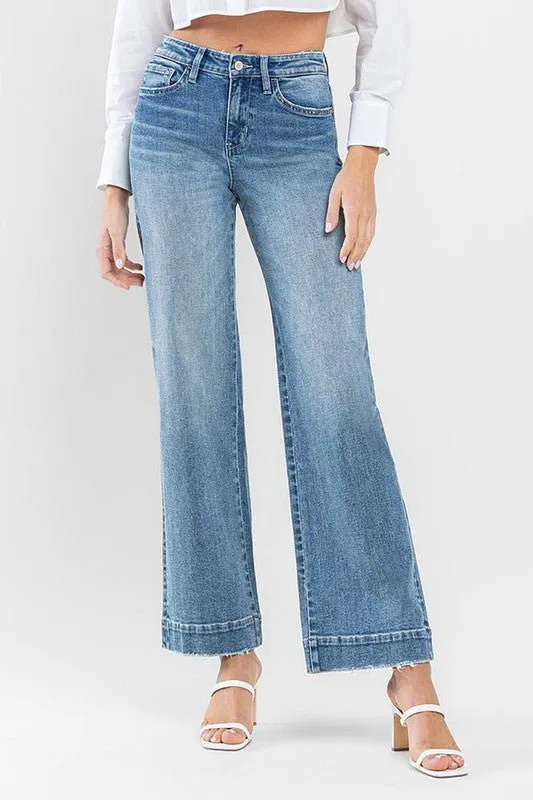 High Rise Wide Leg Jeans
