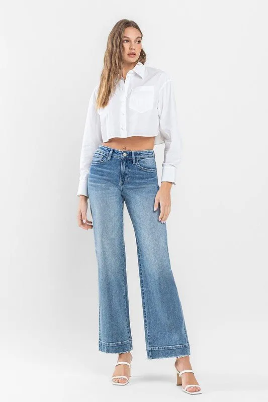 High Rise Wide Leg Jeans