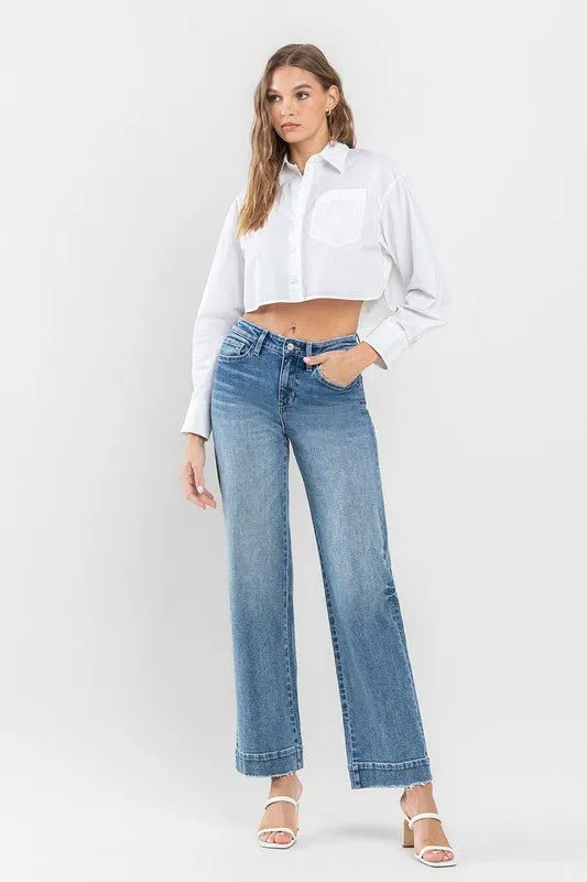 High Rise Wide Leg Jeans