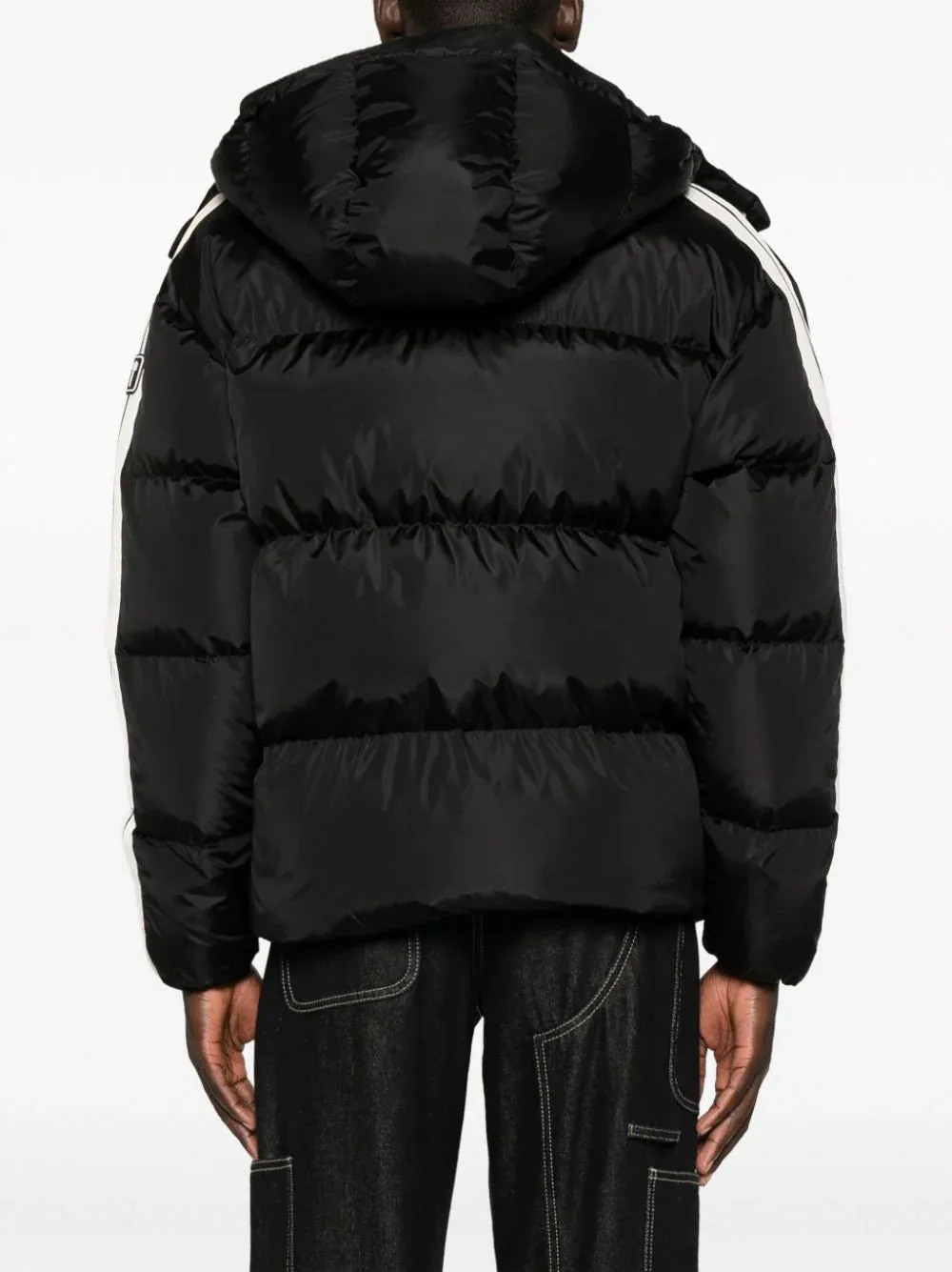 HOODED TRACK DOWN JACKET