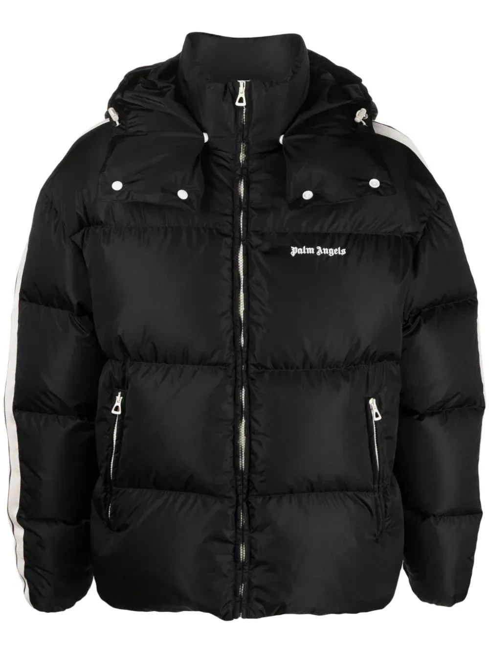 HOODED TRACK DOWN JACKET