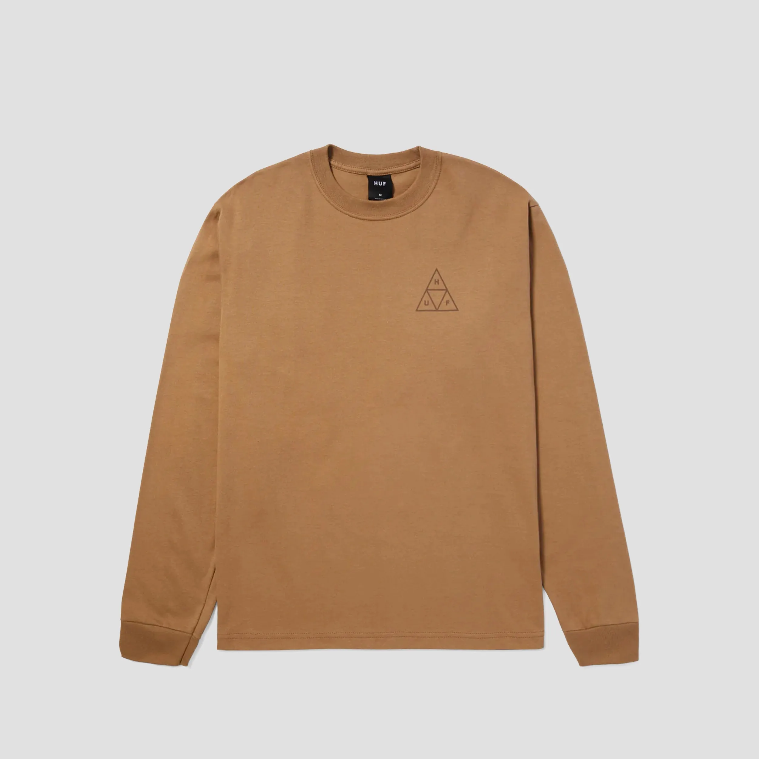 Huf Set Triple Triangle Long Sleeve T-Shirt Camel