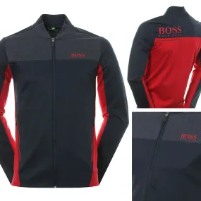 Hugo Boss Green Men's Premium Zip Up Sweatshirt Track Jacket