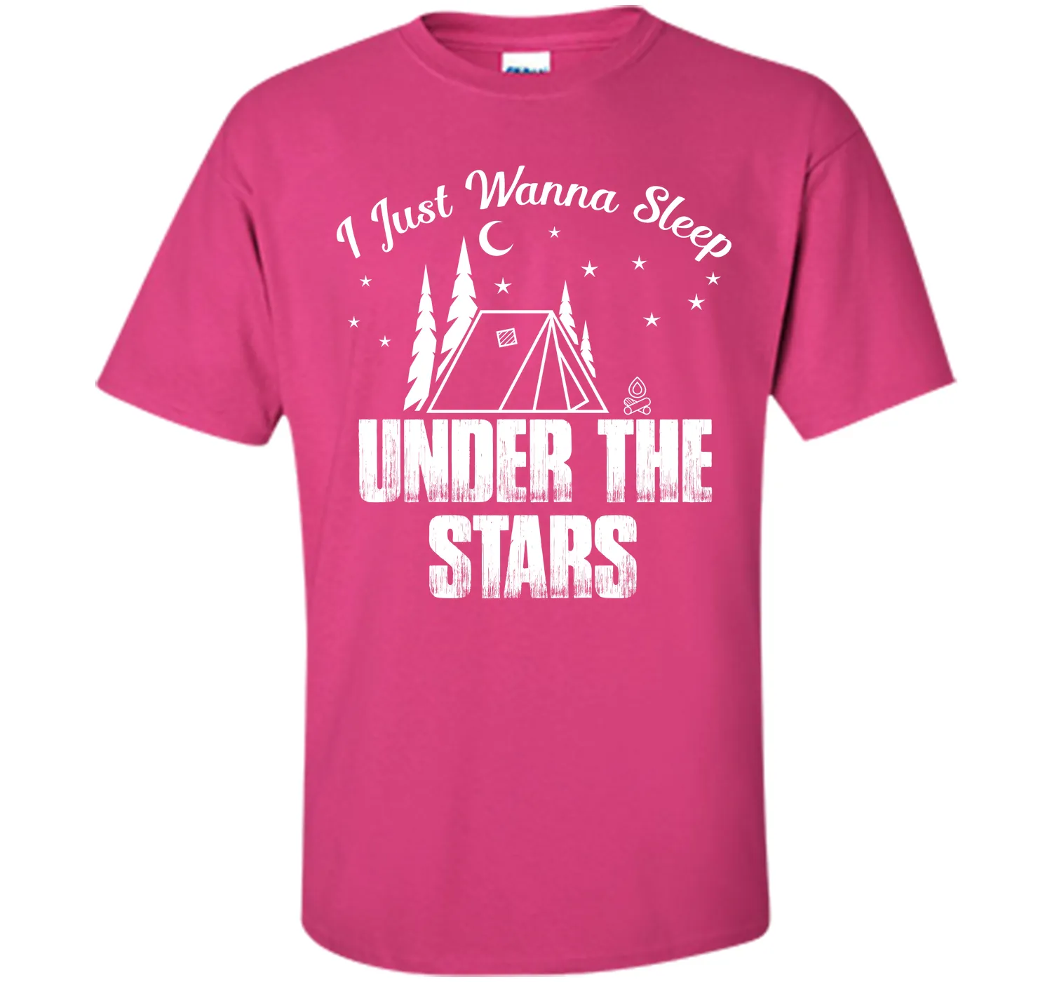 I Wanna Sleep Under The Stars Camping T-Shirt