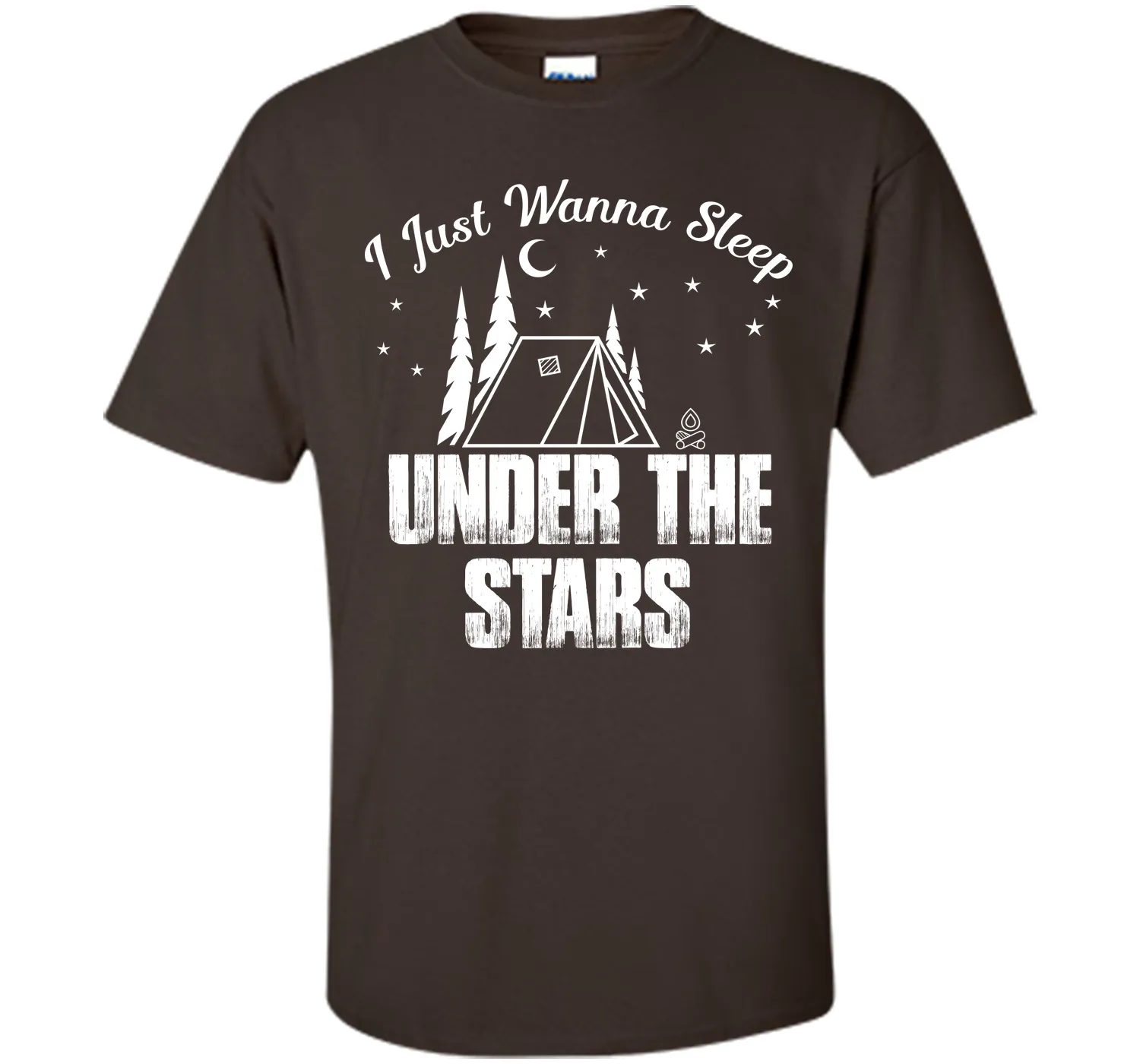I Wanna Sleep Under The Stars Camping T-Shirt