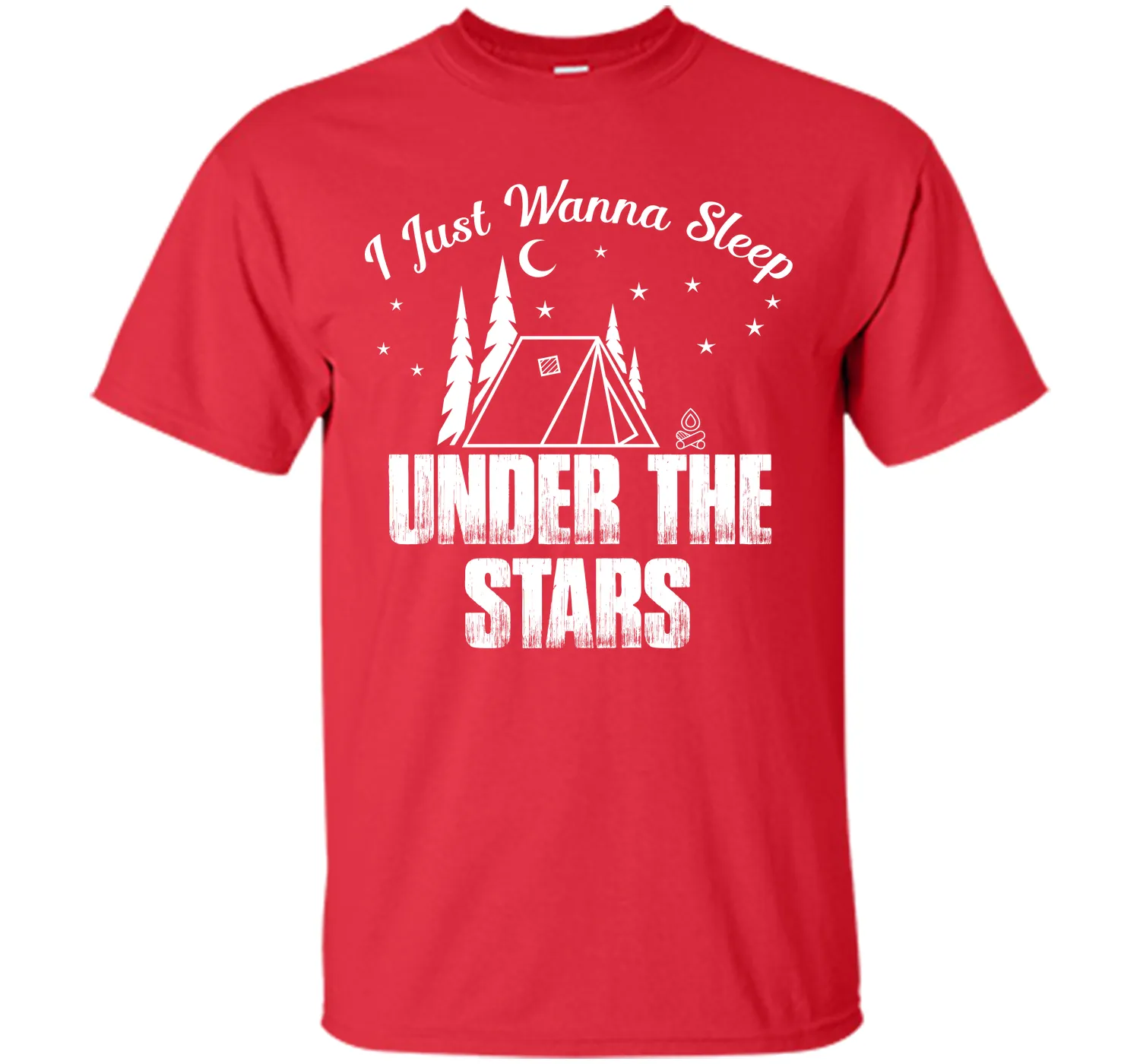 I Wanna Sleep Under The Stars Camping T-Shirt