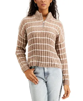 Juniors' Ribbed Chenille Sweater