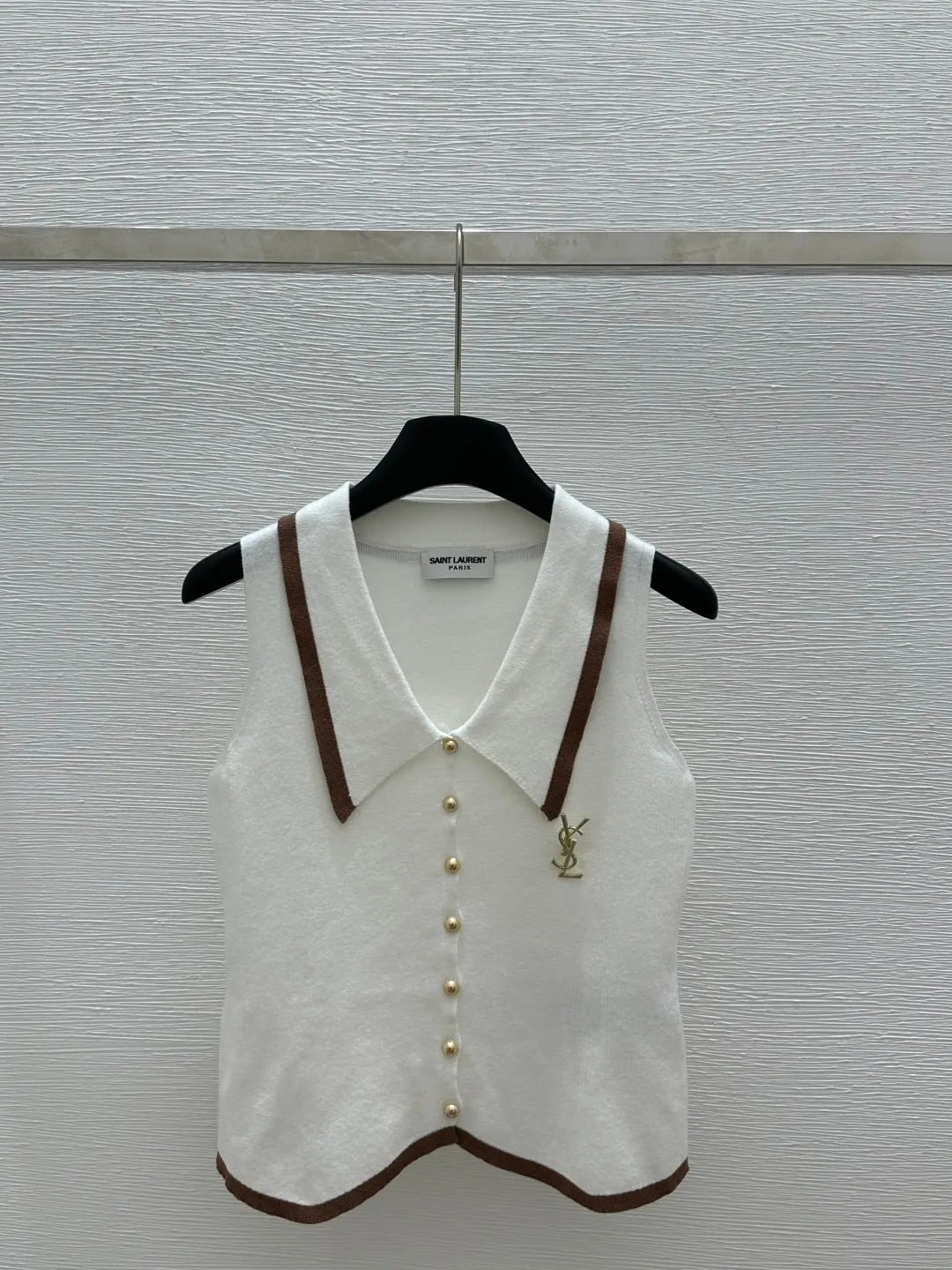 Lapel Single Breasted Knitted Vest