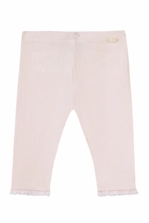 Legging - Cotton with Lace Trim