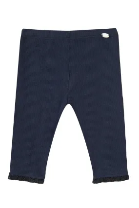 Legging - Cotton with Lace Trim