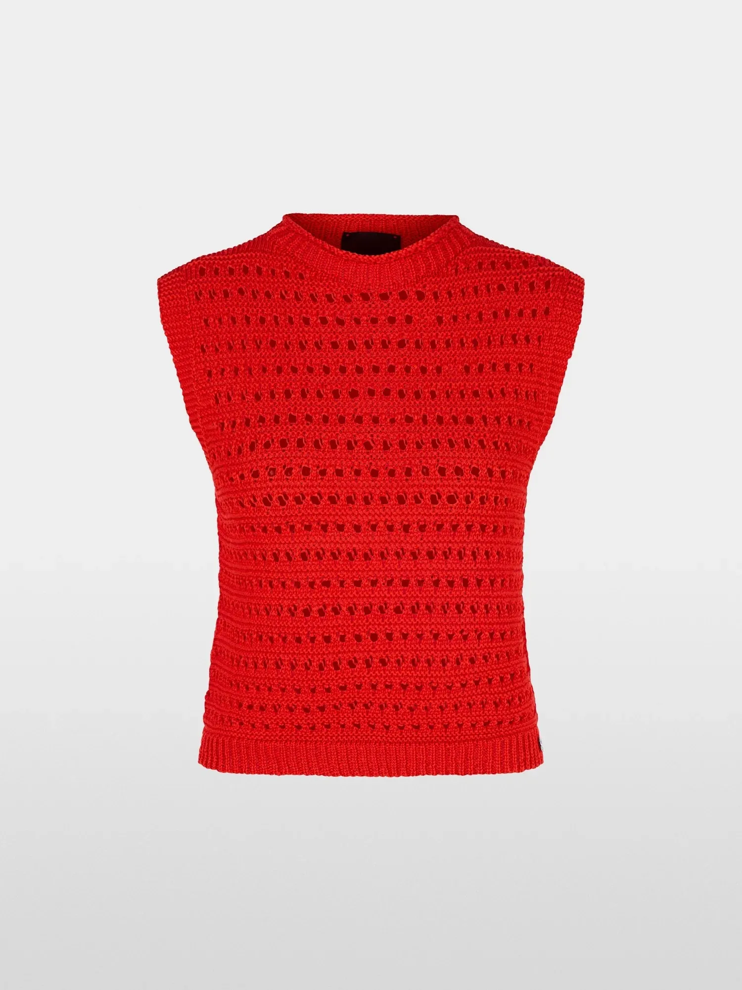 Marc Cain Flame Red Rethink Together organic cotton top