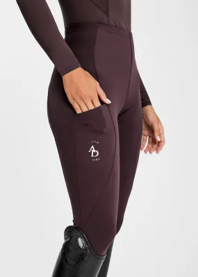 Maroon Icon Riding Leggings
