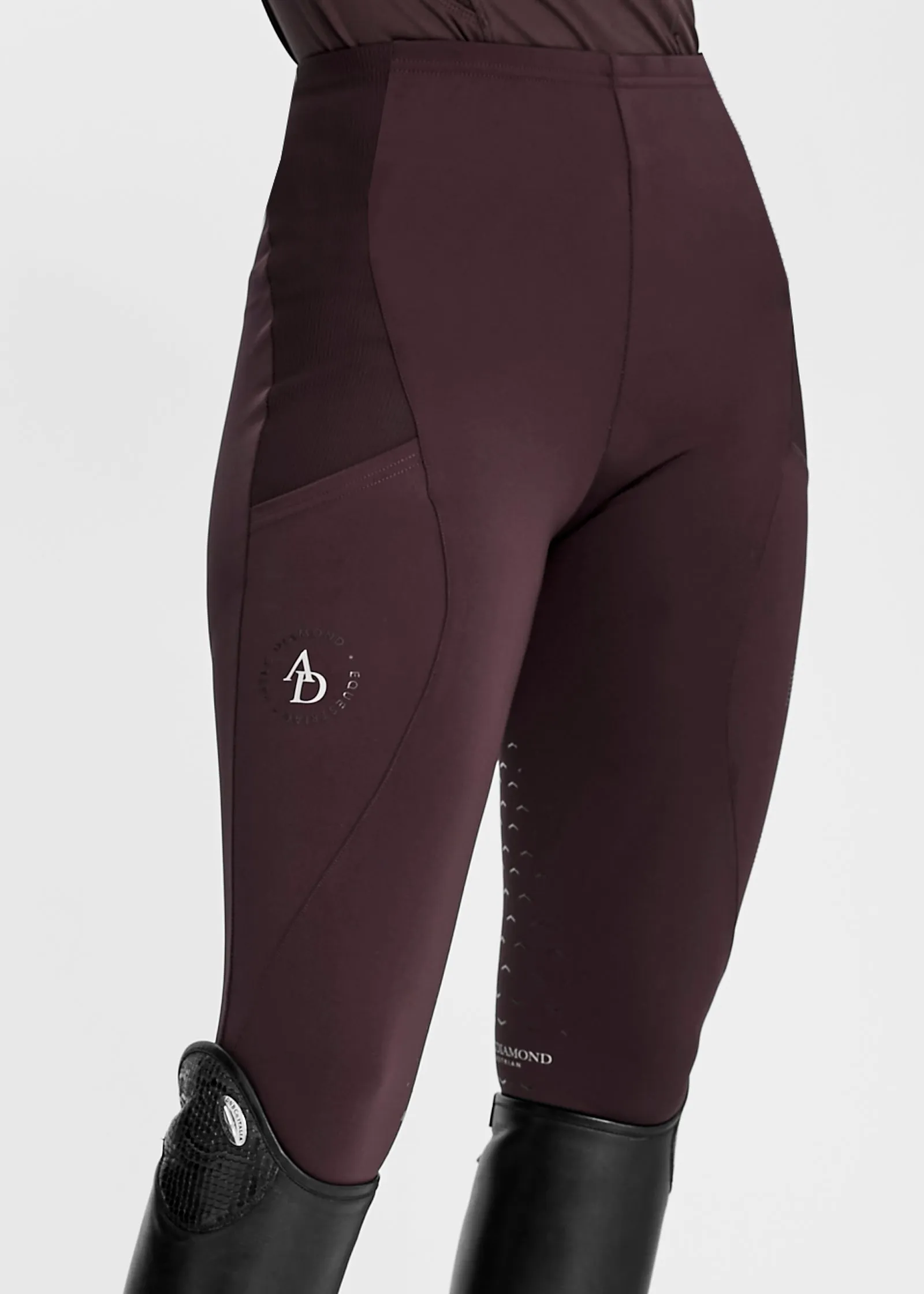 Maroon Icon Riding Leggings