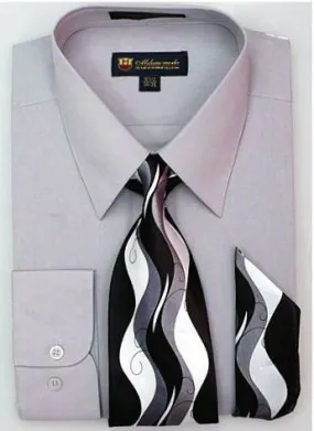 Men Dress Shirt SG-21-Ash Grey