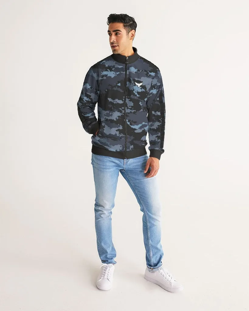 Men's Coast Camo Track Jacket W/Striped-Sleeve