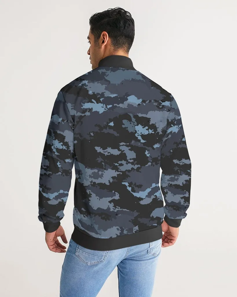 Men's Coast Camo Track Jacket W/Striped-Sleeve