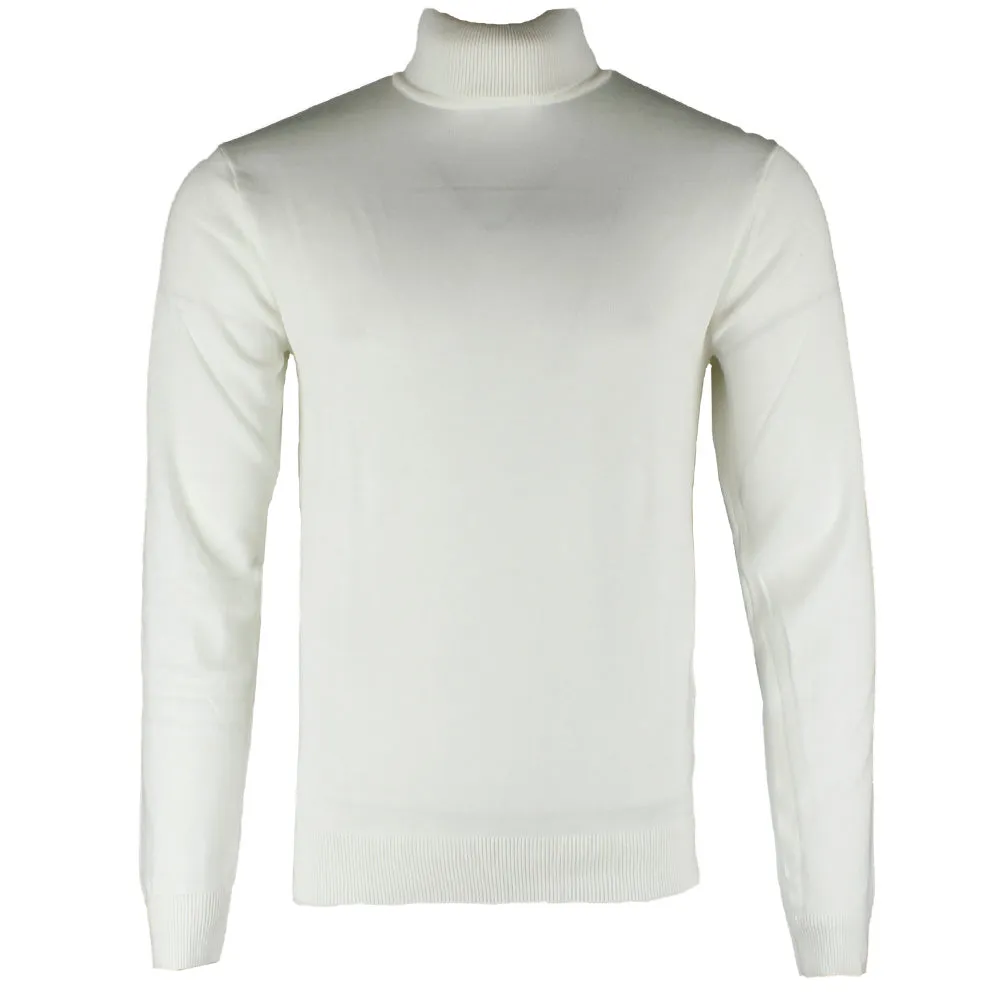 Men's Turtleneck Sweater Long Sleeve Casual Cotton Blend Classic Pullover Top