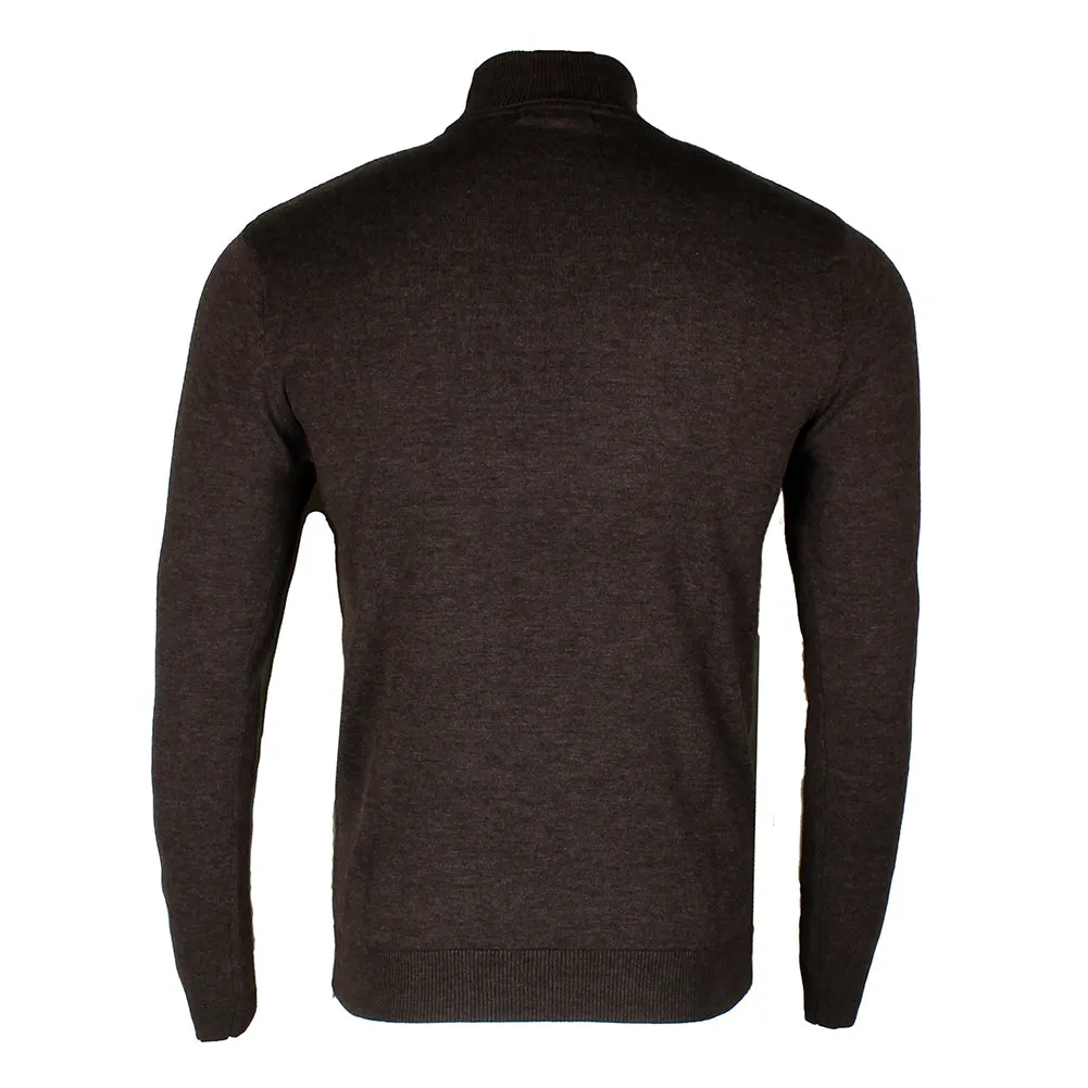 Men's Turtleneck Sweater Long Sleeve Casual Cotton Blend Classic Pullover Top