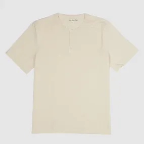 Merz b.Schwanen Loop Wheeler Short Sleeve Henley T-Shirt Nature