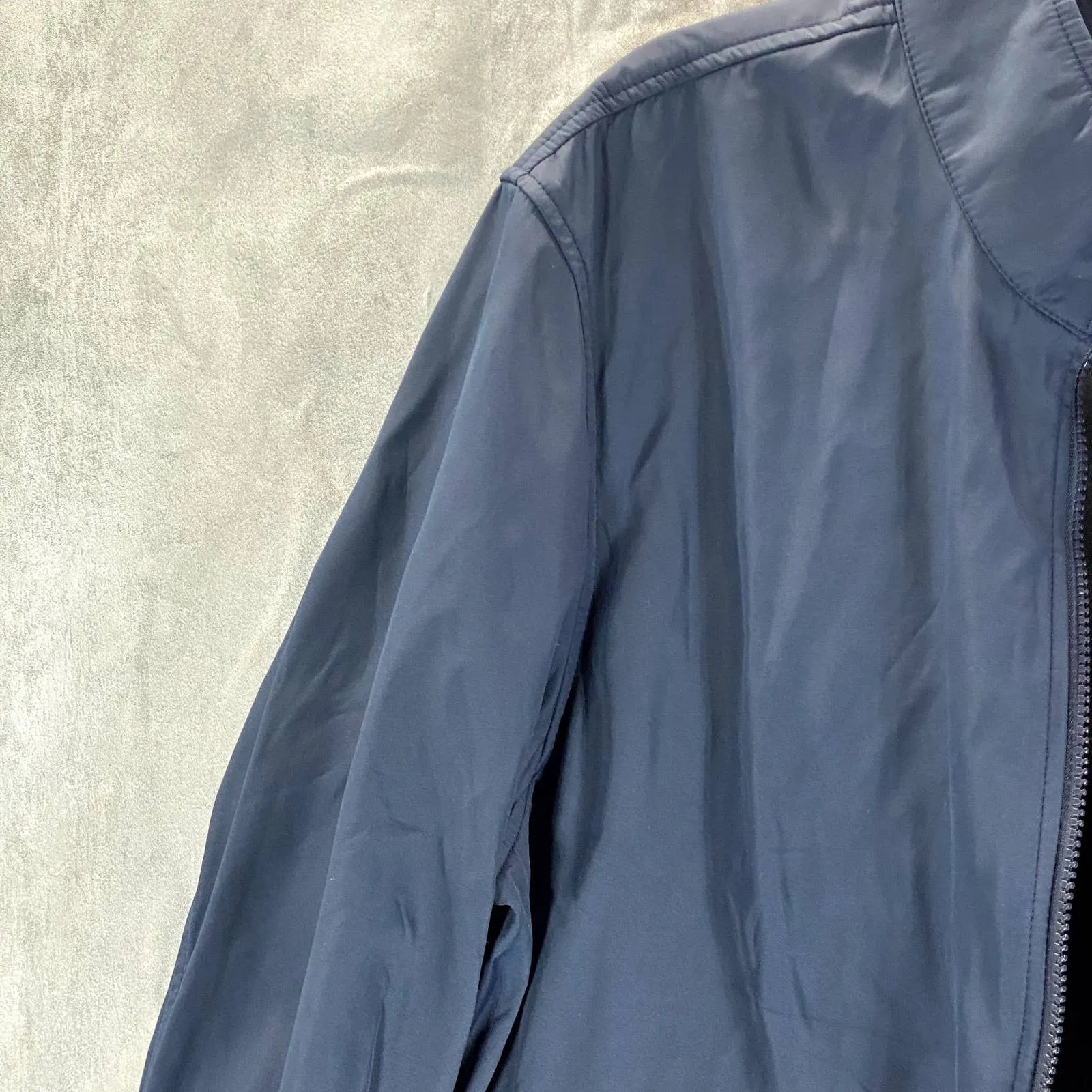 MICHAEL KORS Men's Navy Solid Mock-Neck Full-Zip 3-in-1 Track Jacket SZ XL