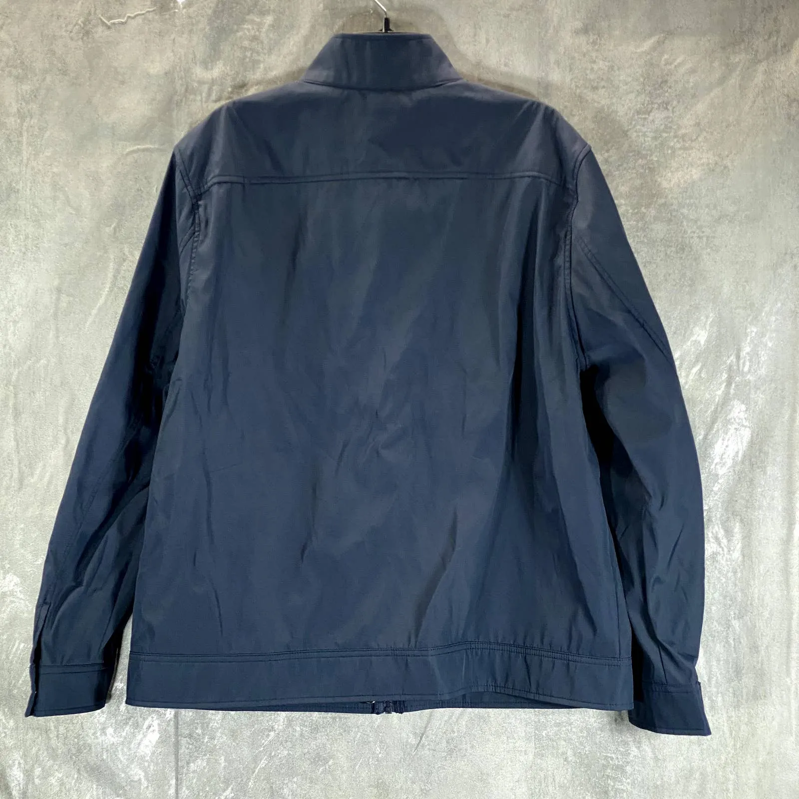 MICHAEL KORS Men's Navy Solid Mock-Neck Full-Zip 3-in-1 Track Jacket SZ XL