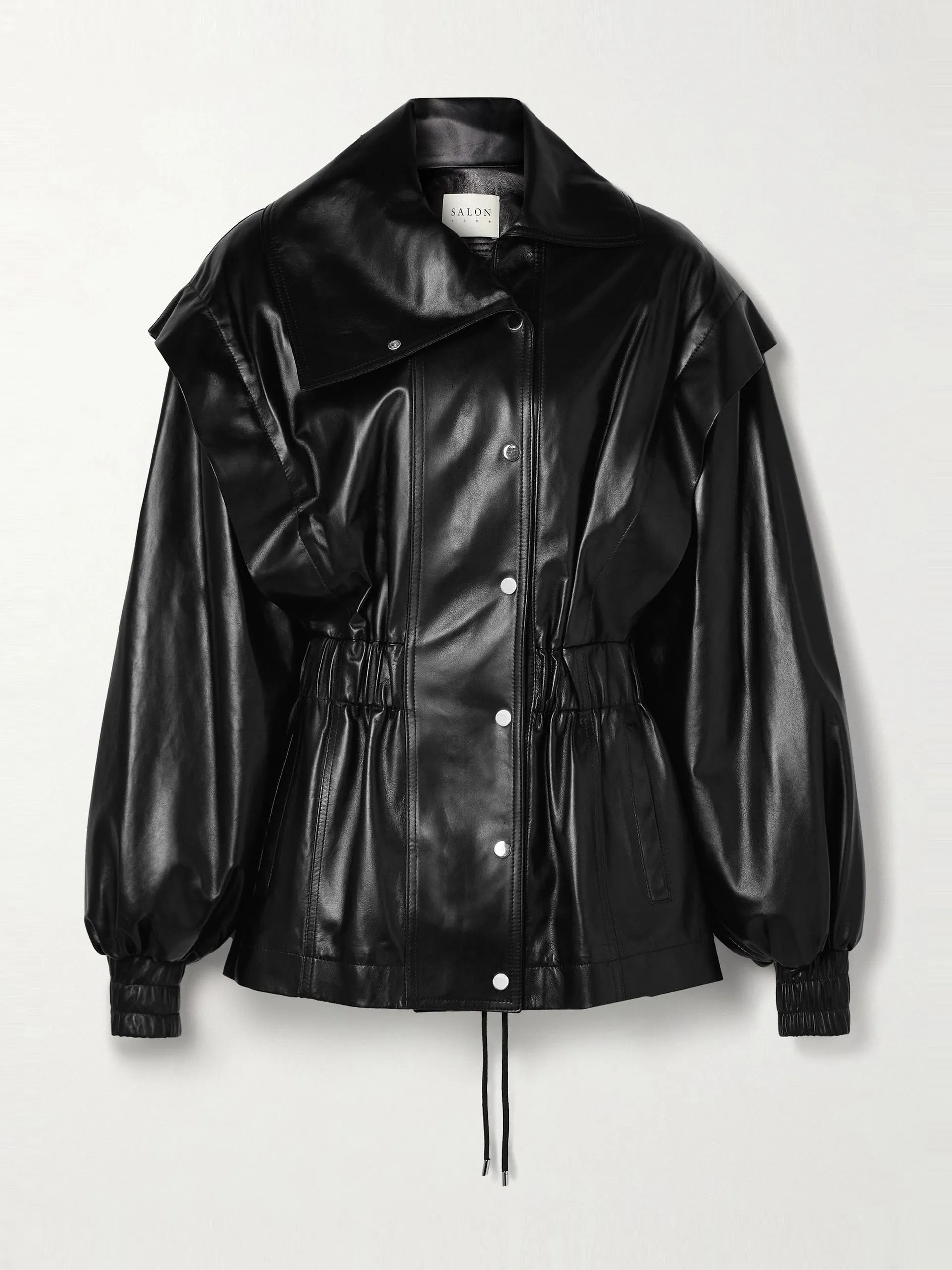 Misha leather track jacket