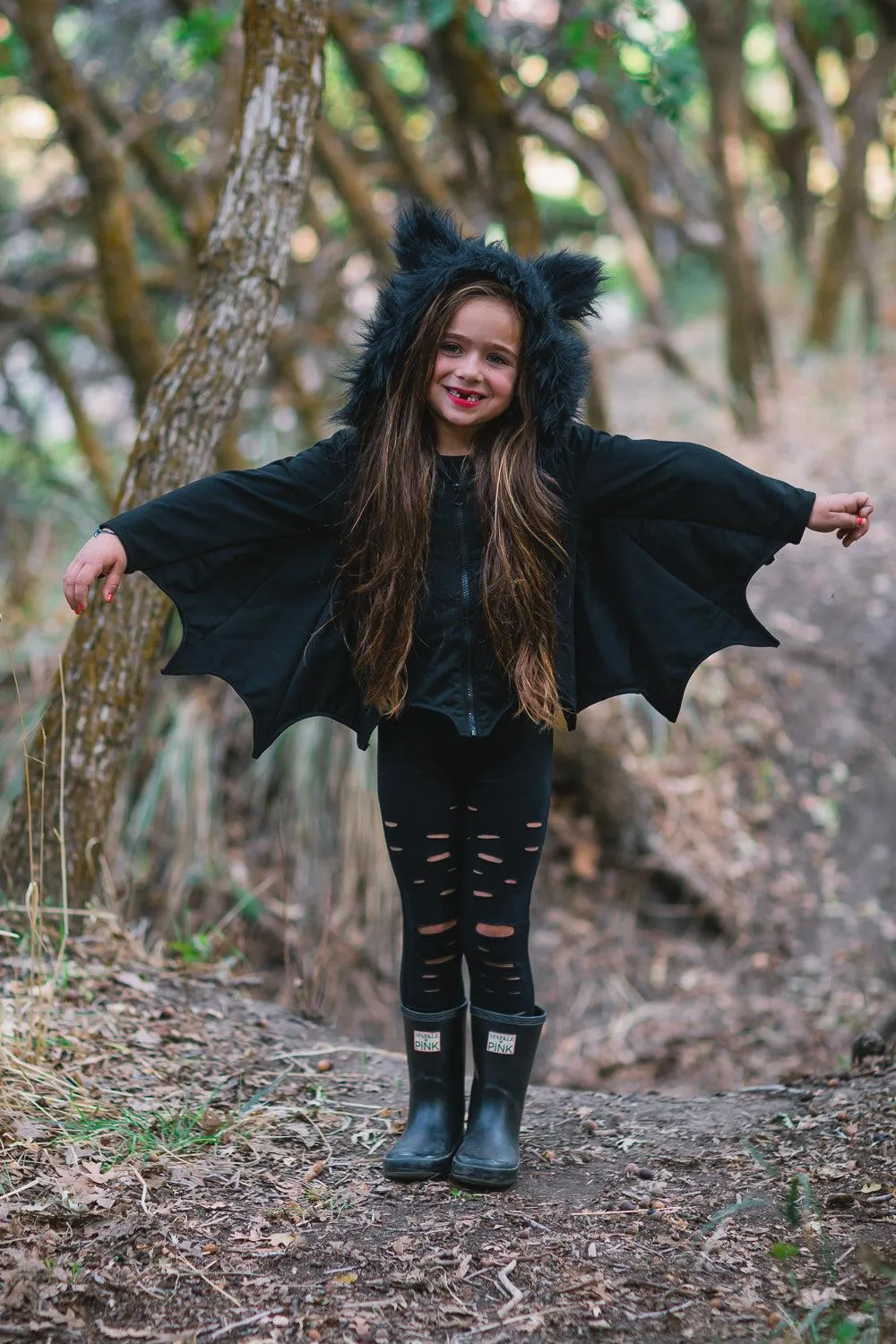 Mom & Me - Black Distressed Leggings