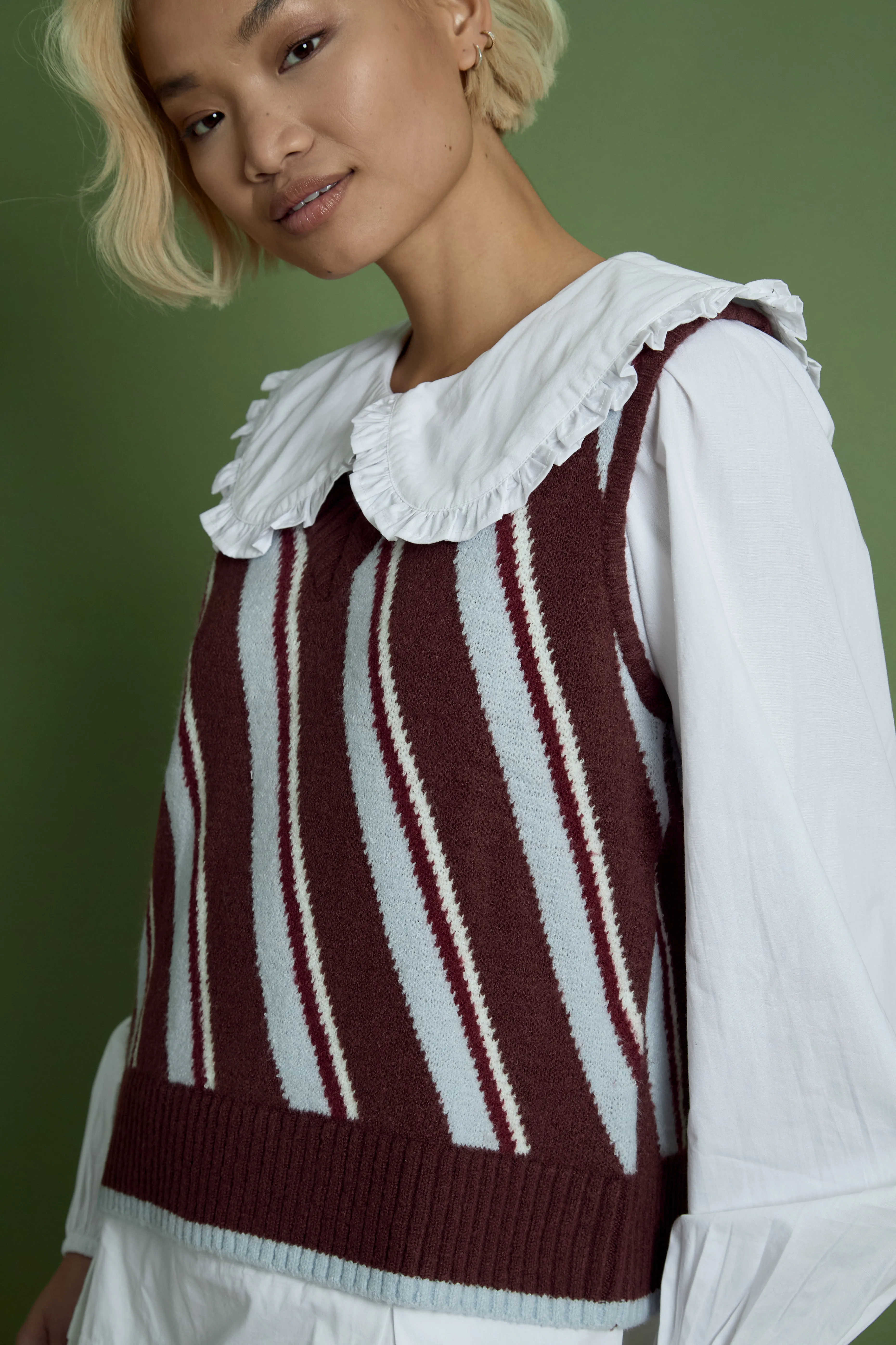 Nellie Stripe Knitted Vest
