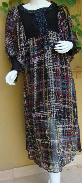 New Fashion Printed Tunic Tops with Sequins