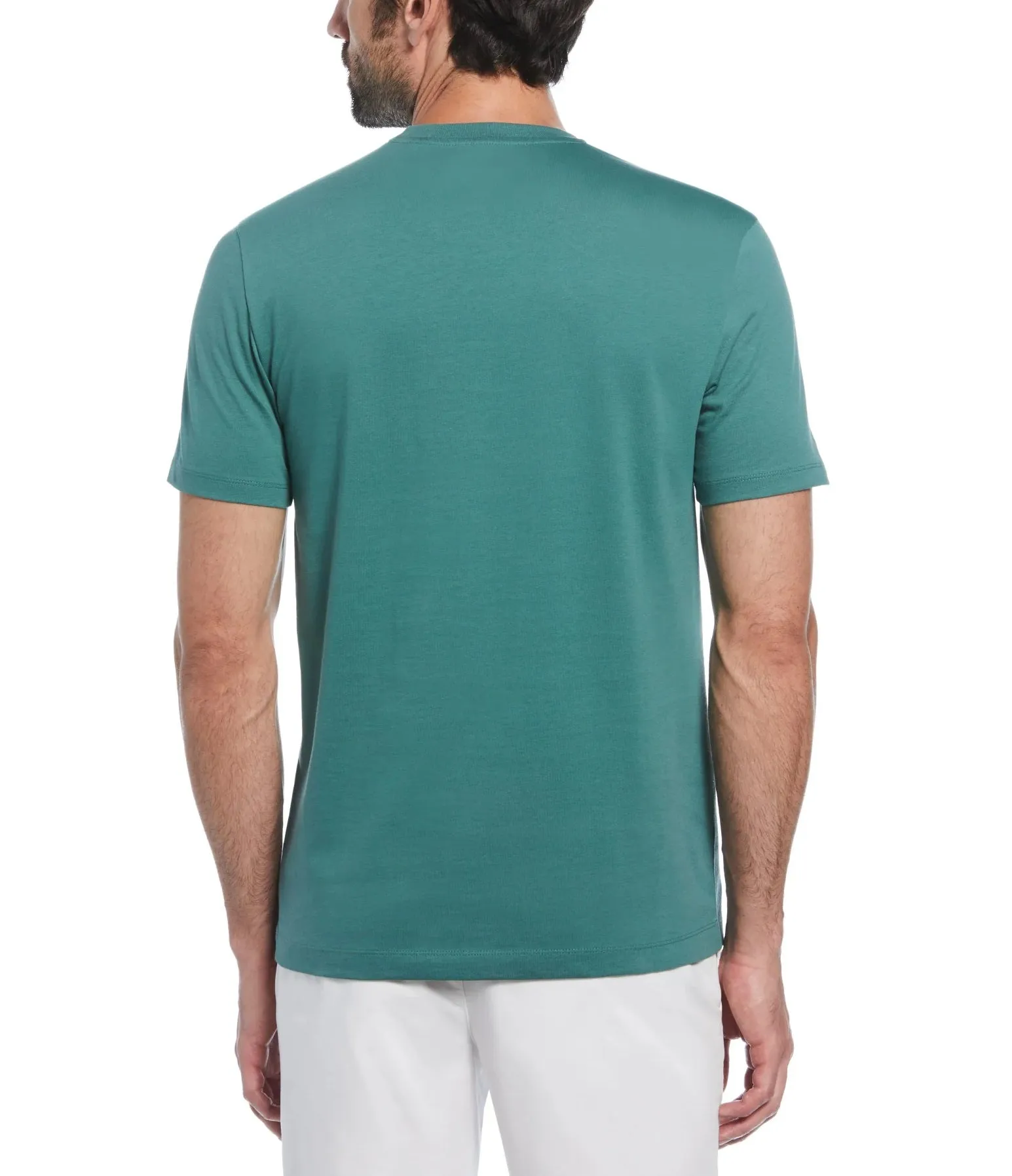 Original Penguin Embroidred Pete T-Shirt - Sea Pine