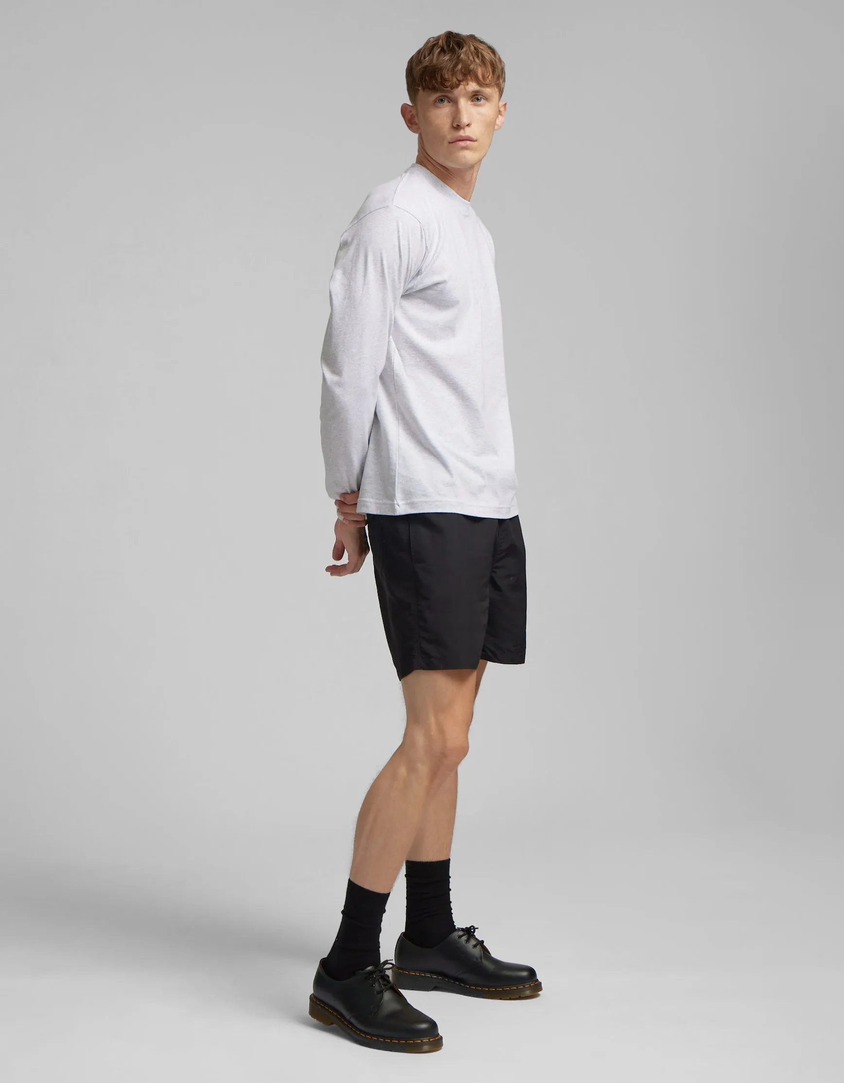 Oversized Organic LS T-Shirt - Misty Brown