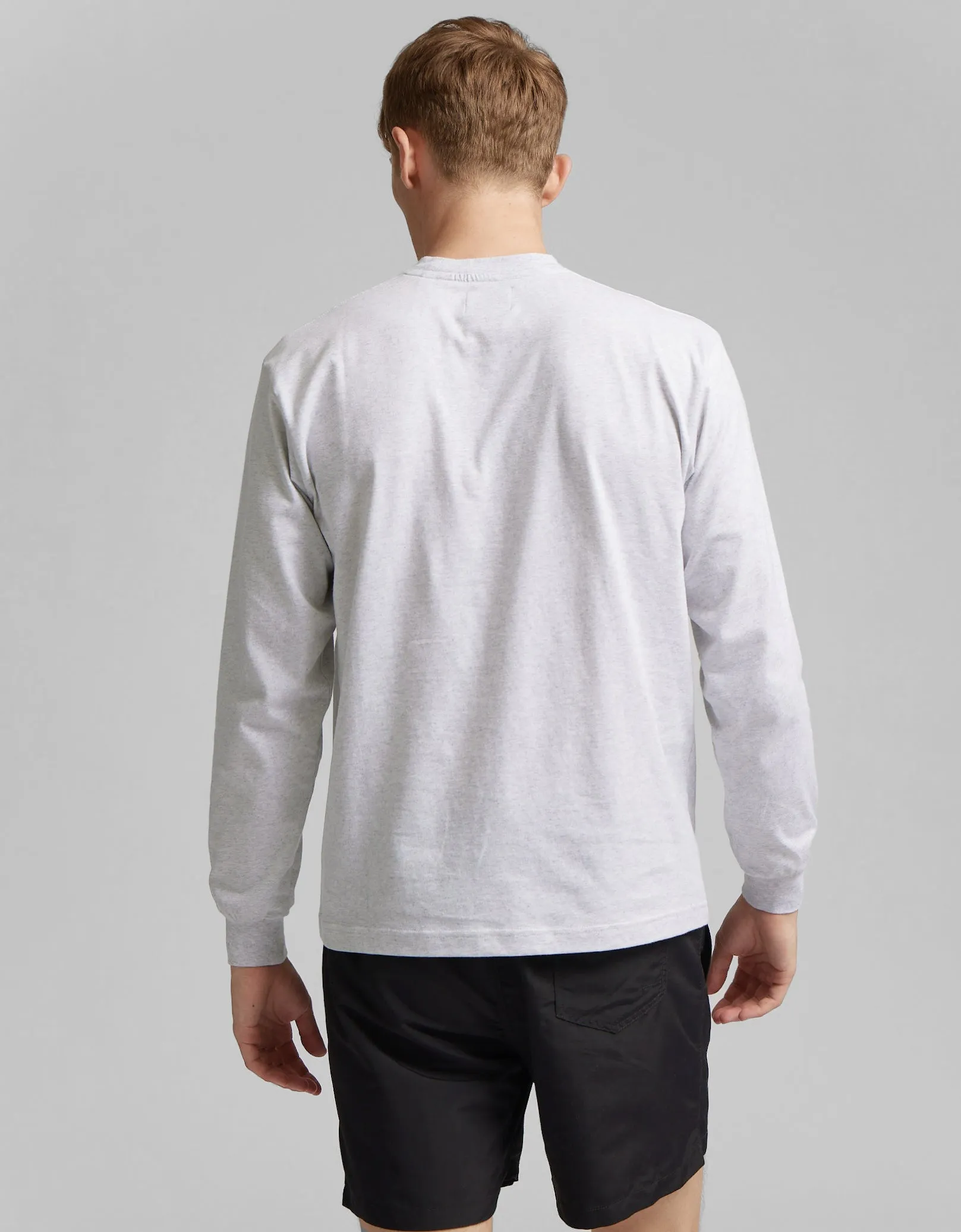 Oversized Organic LS T-Shirt - Misty Brown