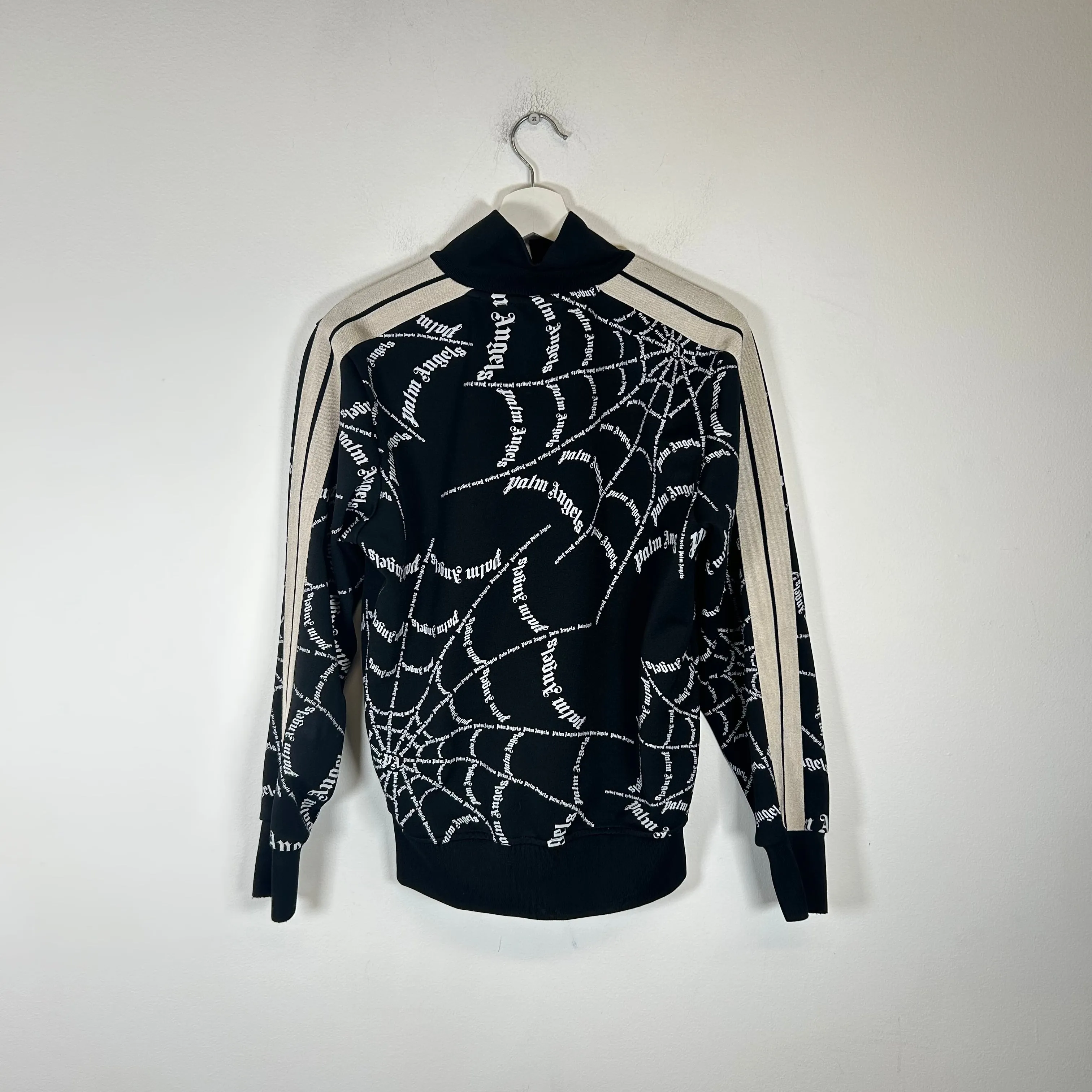 Palm Angels Black Spiderweb Track Jacket Size M