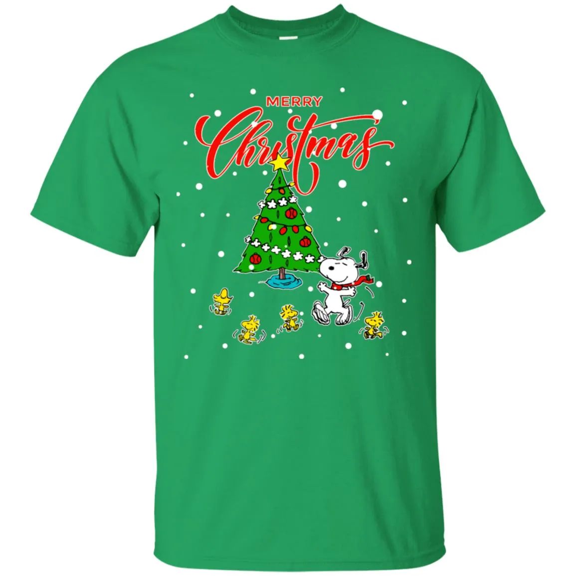 Peanuts-snoopy Christmas Tree Men T-Shirt