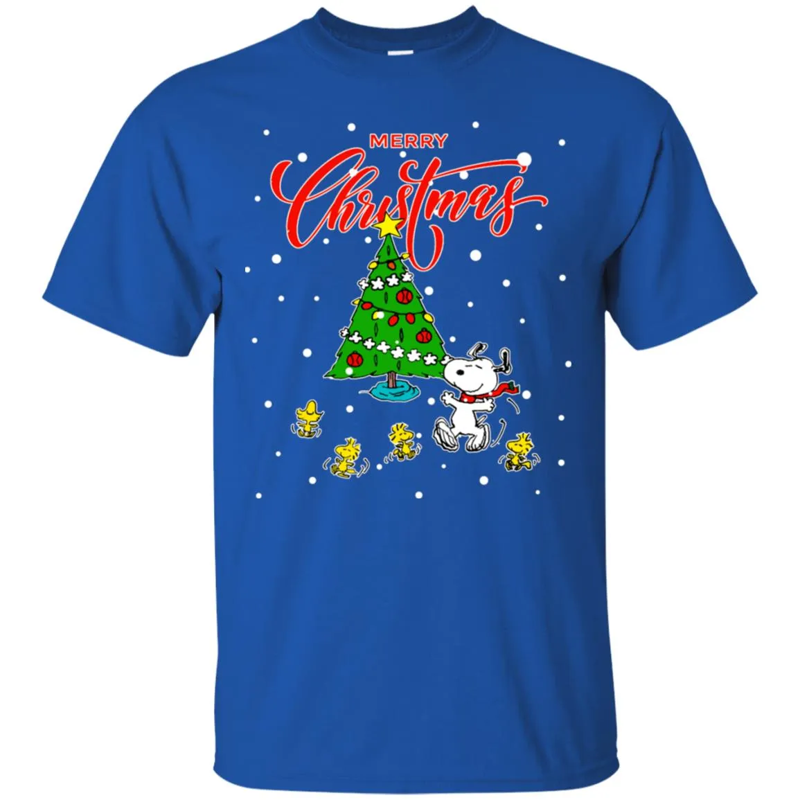 Peanuts-snoopy Christmas Tree Men T-Shirt