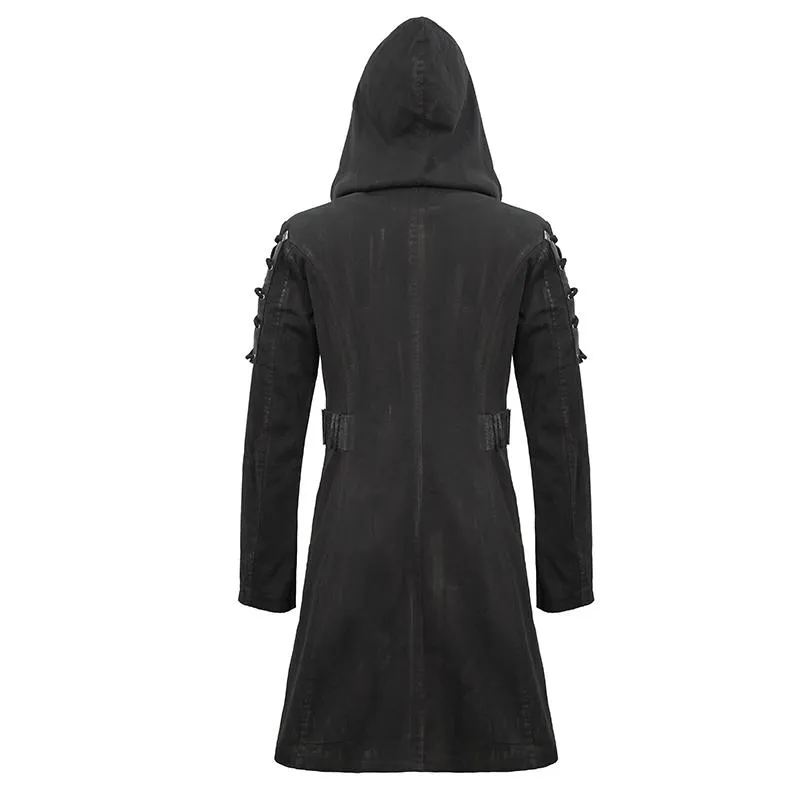'Perpetual Chaos' Punk Hooded Coat