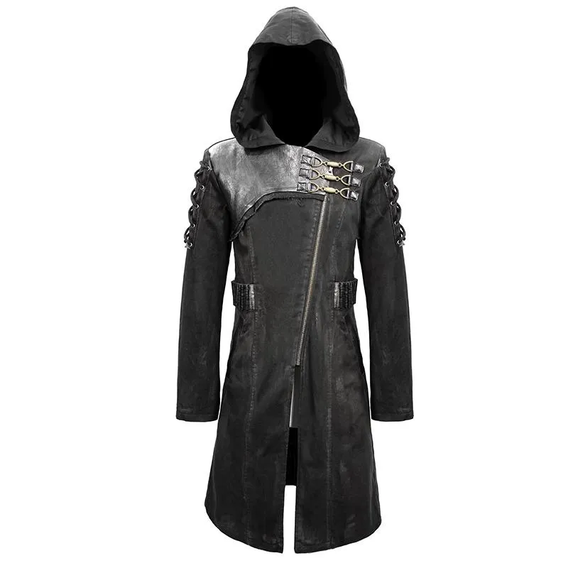 'Perpetual Chaos' Punk Hooded Coat