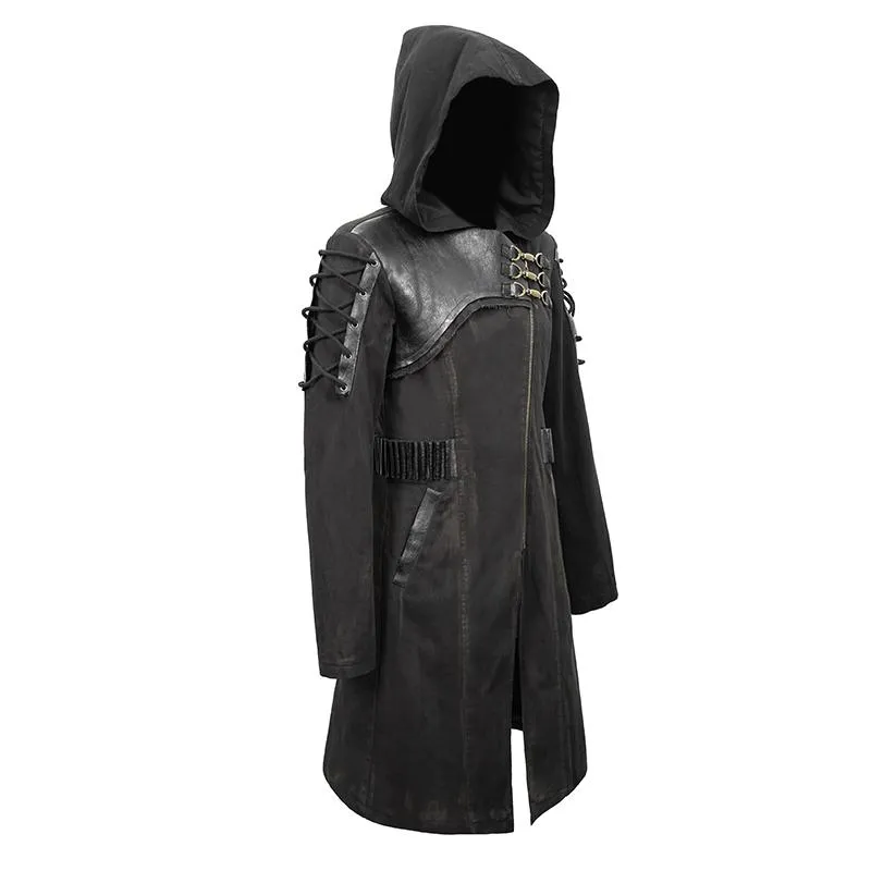 'Perpetual Chaos' Punk Hooded Coat