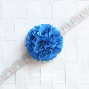 PomPom Hot Pink Bloom Collar Slide On - Small Flower Collar Accessory