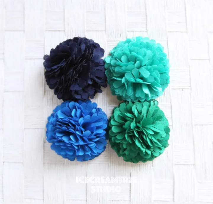 PomPom Hot Pink Bloom Collar Slide On - Small Flower Collar Accessory
