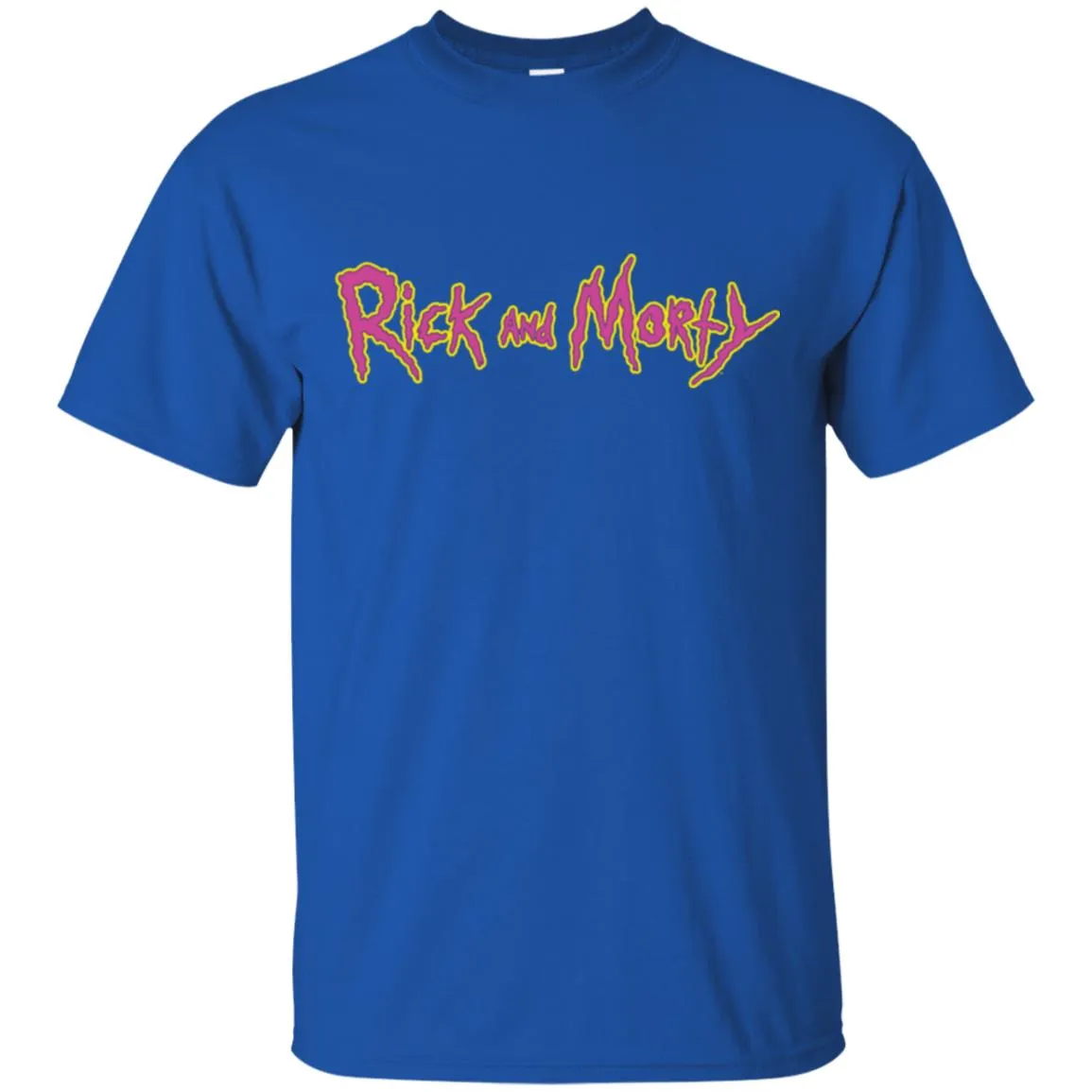 Rick And Morty Title Typography Shirt Men T-Shirt