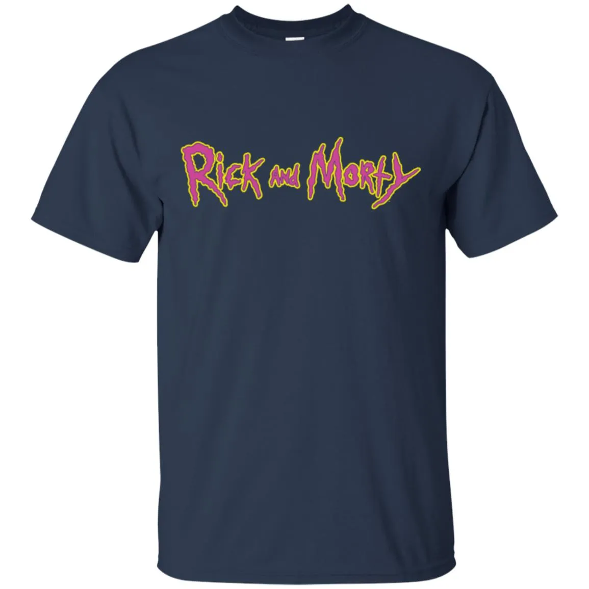 Rick And Morty Title Typography Shirt Men T-Shirt