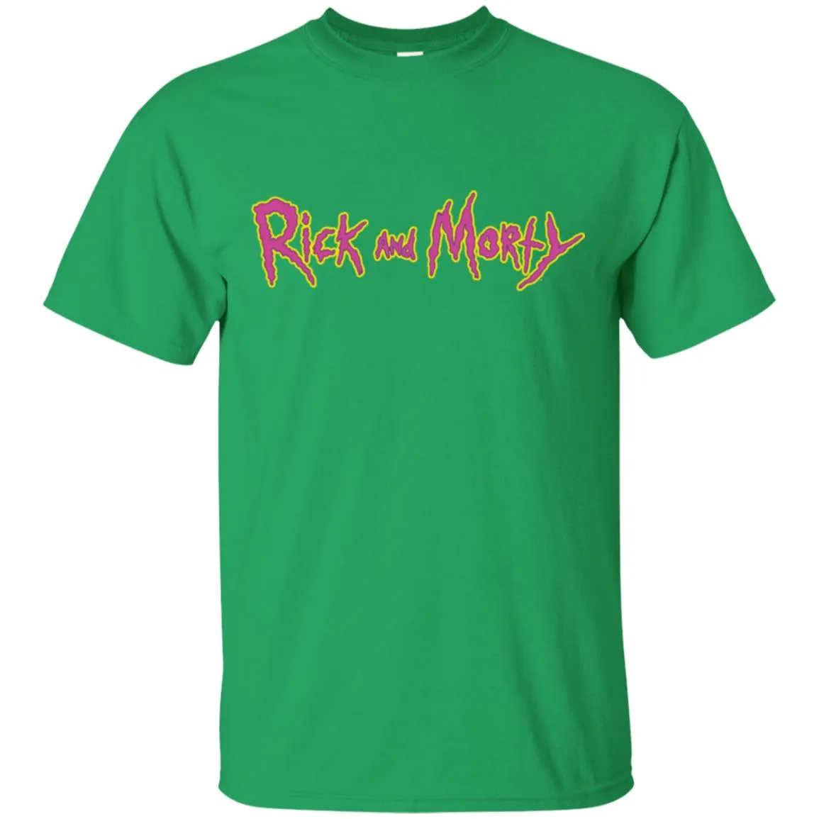 Rick And Morty Title Typography Shirt Men T-Shirt