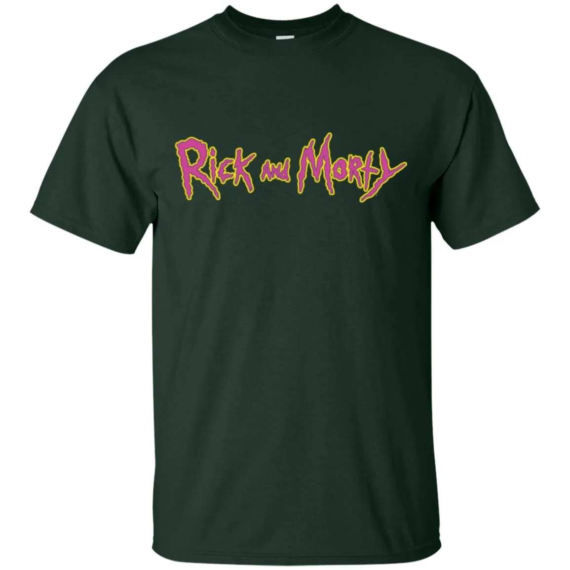 Rick And Morty Title Typography Shirt Men T-Shirt