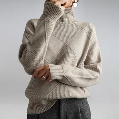 Sabrina | Soft and Warm Cashmere Turtleneck Sweater for Women