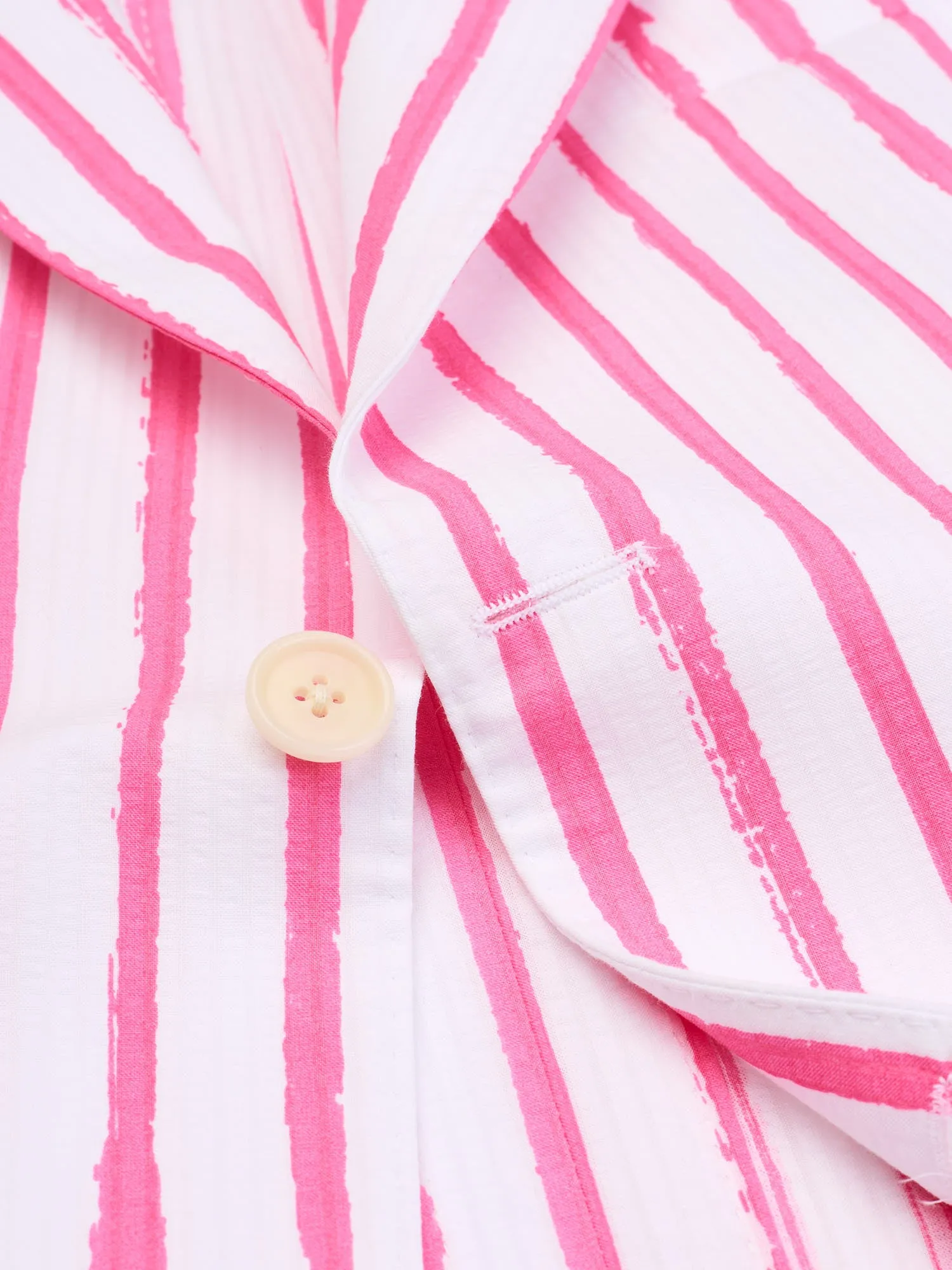 SARTORIA PARTENOPEA White-Pink Seersucker Jacket EU 52 NEW US 42 Current Model