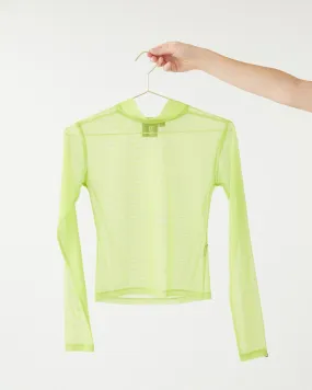 Sheer Turtleneck - Lime