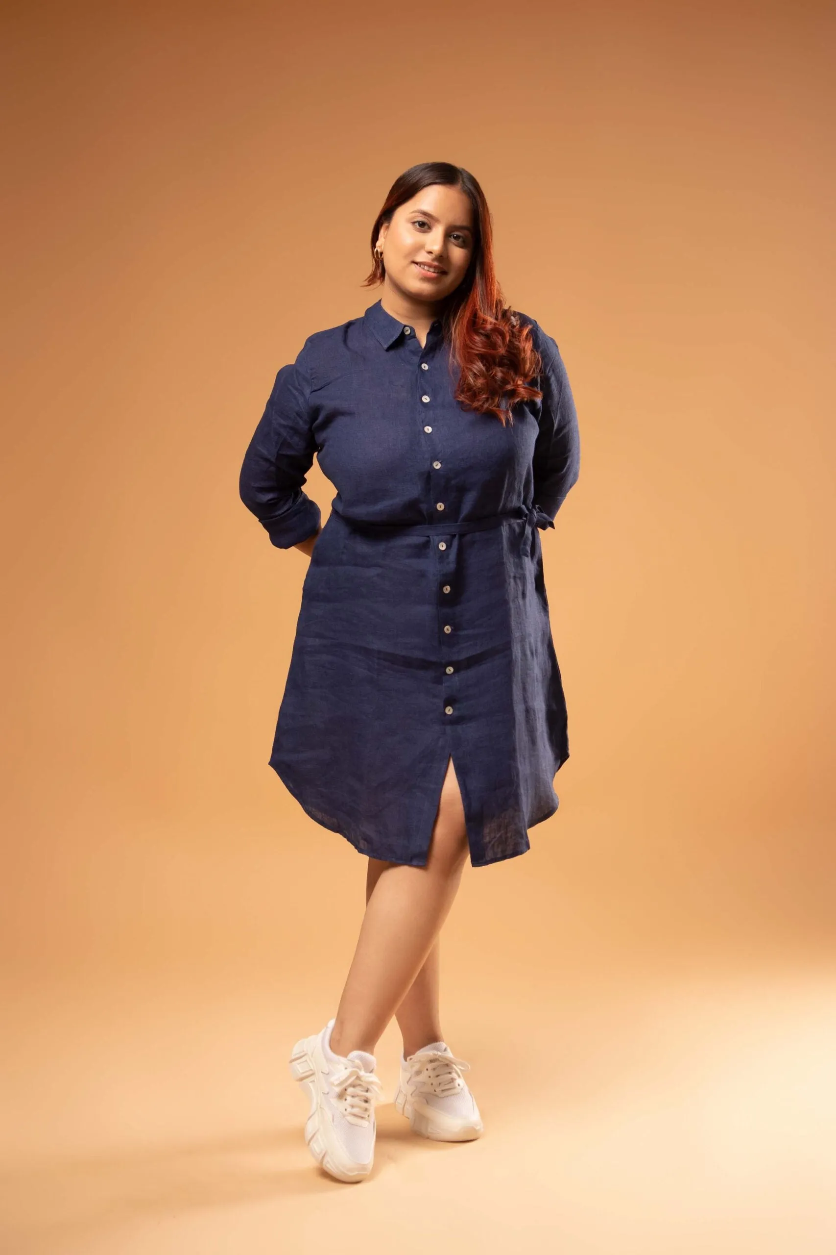 Shirt Dress In Navy