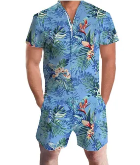 Short Beach Wear Jumpsuit For Men's