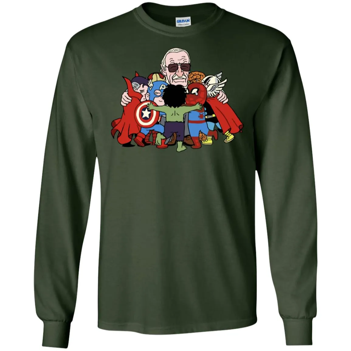 Stan Lee Shirt - Father Of Super Heroes Men Long SLeeve Shirt